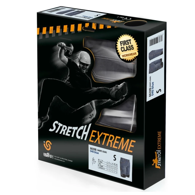 Technische Arbeitsshorts ISSA LINE aus Softshell Stretch für den Sommer 8836B