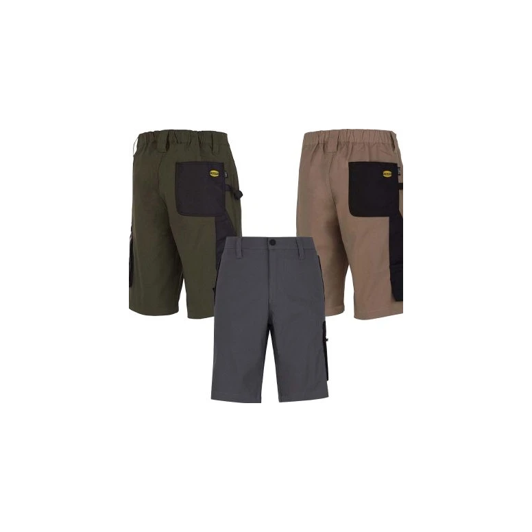 Alles muss raus -  Arbeitsbermuda Diadora Stretch Multitaschen  702.170018 Farbe Grau Größe L