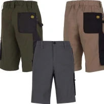 Alles muss raus -  Arbeitsbermuda Diadora Stretch Multitaschen  702.170018 Farbe Grau Größe L