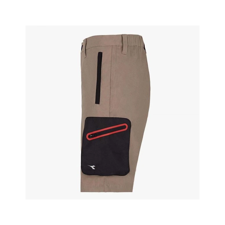 Alles muss raus -  Arbeitsbermuda Diadora Stretch Multitaschen  702.170018 Farbe Grau Größe L