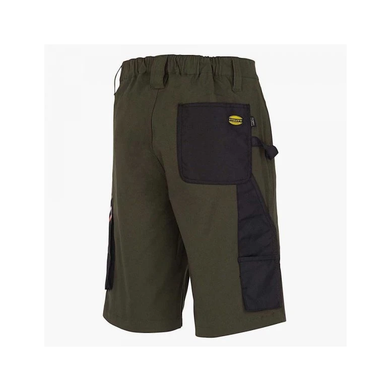 Alles muss raus -  Arbeitsbermuda Diadora Stretch Multitaschen  702.170018 Farbe Grau Größe L