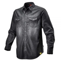 Alles muss raus -  Denimhemd Diadora  702.171663 Schwarz Größe 2XL