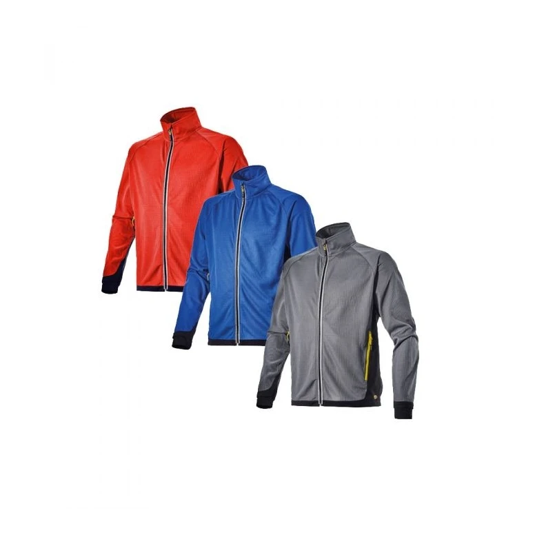 Alles muss raus -  Arbeits- Sweatshirt  Full Zip Diadora Sweat fz Trail 702.170693 Größe XL Grau Stahl