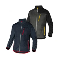 Alles muss raus -  Arbeitsjacke Diadora Hybrid Sweat- Jacket Color Block 702.179458 Schwarz/Gelb Größe L