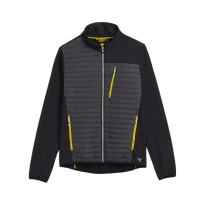 Alles muss raus -  Arbeitsjacke Diadora Hybrid Sweat- Jacket Color Block 702.179458 Schwarz/Gelb Größe L