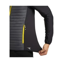 Alles muss raus -  Arbeitsjacke Diadora Hybrid Sweat- Jacket Color Block 702.179458 Schwarz/Gelb Größe L