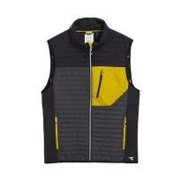 Alles muss raus -  Arbeitsweste Diadora Light Vest Color Block 702.179455 Schwarz/Gelb Größe L