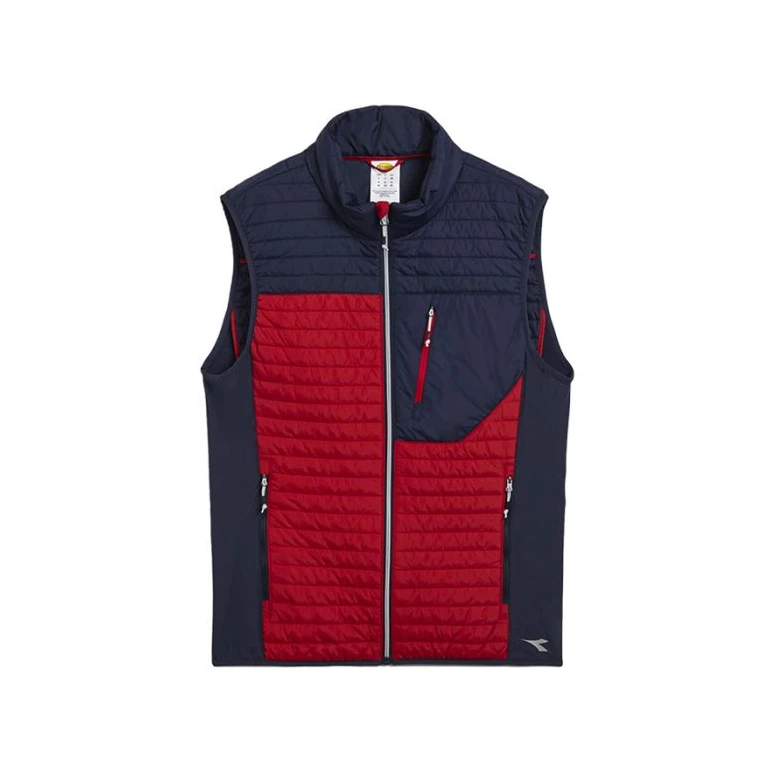 Alles muss raus -  Arbeitsweste Diadora Light Vest Color Block 702.179455 Schwarz/Gelb Größe L