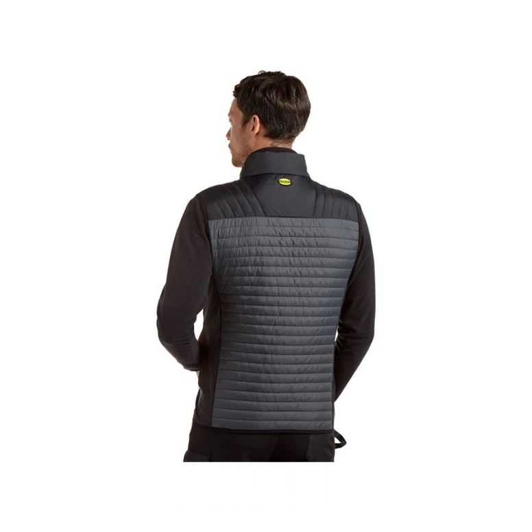 Alles muss raus -  Arbeitsweste Diadora Light Vest Color Block 702.179455 Schwarz/Gelb Größe L
