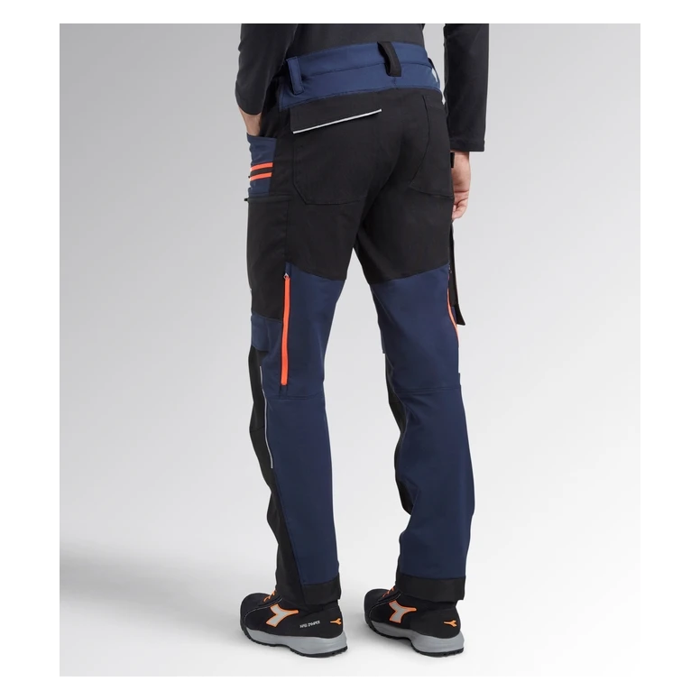 Alles muss raus -  Arbeitshose Stretch Multitaschen Diadora Hybrid Performance 702.179838 Größe M Farbe Blau Schwarz