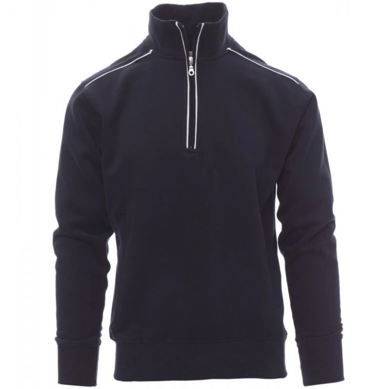 Alles muss raus -  Arbeits- Sweatshirt mit Halb- Zip und Metallreißverschluss Vancouver -  Payper Größe XL Royal