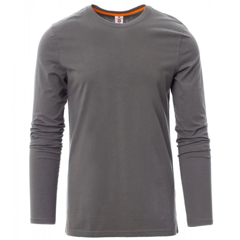 Alles muss raus -  T- shirt Girocollo an Langarm aus Baumwolle Pineta -  Payper AY 7500 Grau smoke Größe M