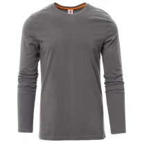 Alles muss raus -  T- shirt Girocollo an Langarm aus Baumwolle Pineta -  Payper AY 7500 Grau smoke Größe M