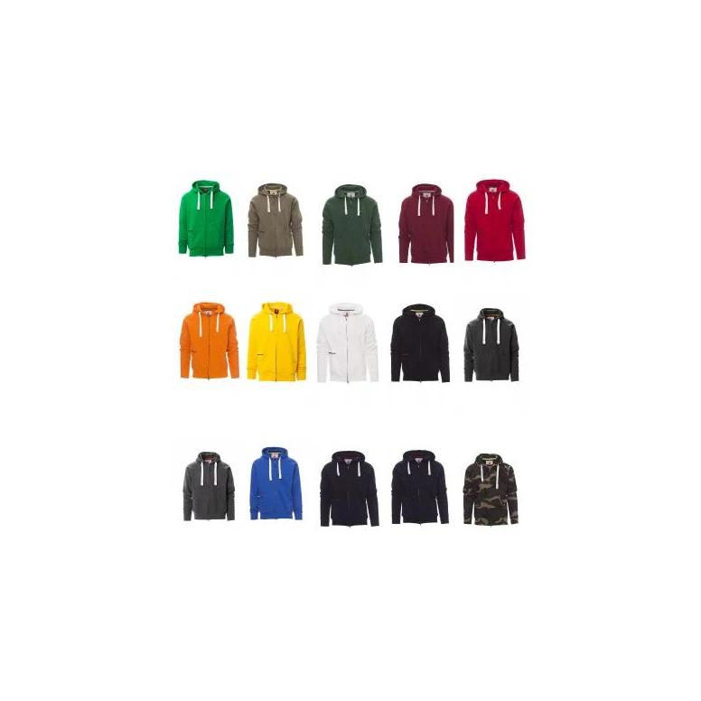 Alles muss raus -  Arbeitskapuzenpullover mit Reißverschluss und langer Zip Payper Dallas+ AY 7535 Größe L Farbe Blau Royal