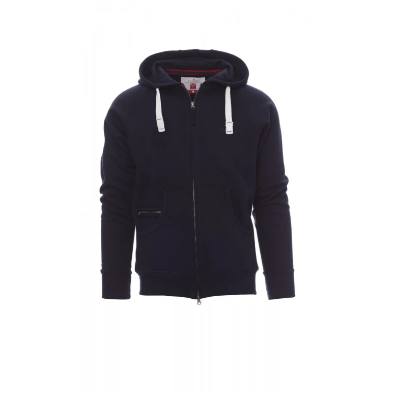 Alles muss raus -  Arbeitskapuzenpullover mit Reißverschluss und langer Zip Payper Dallas+ AY 7535 Größe L Farbe Blau Royal
