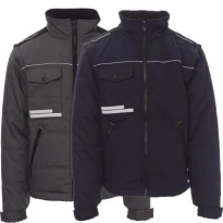 Alles muss raus -  Arbeitsjacke mit abnehmbaren Ärmeln und ergonomischem Rücken Warm 2.0 -  Payper AY 7248 Grau Größe 4XL
