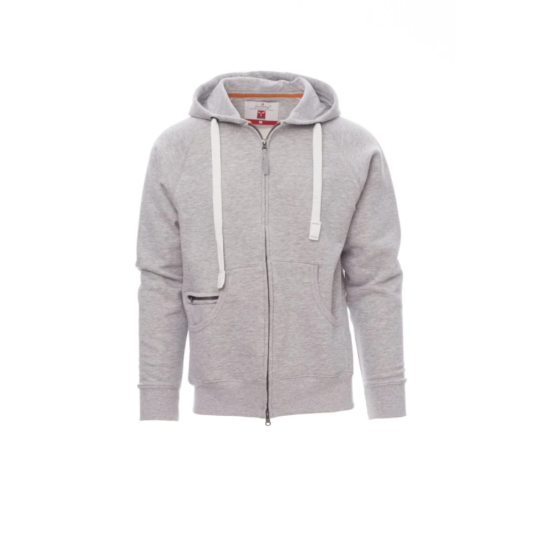 Alles muss raus -  Arbeitskapuzenpullover mit Reißverschluss und langer Zip Payper Dallas+ AY 7535 Größe L Farbe Smoke