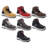 Alles muss raus -  Sicherheitsschuhe Payper Get Force Mid Unisex S3 SRC ESD MID NABUK Farbe Rauchgrau kühl Nummer 44
