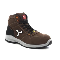 Alles muss raus -  Sicherheitsschuhe Payper Get Force Mid Unisex S3 SRC ESD MID NABUK Farbe Rauchgrau kühl Nummer 44