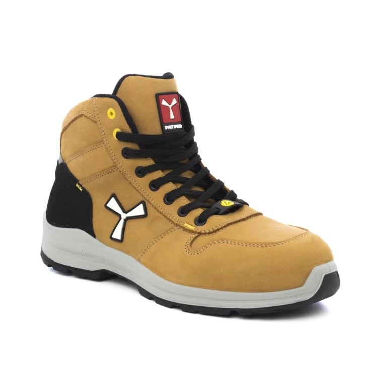 Alles muss raus -  Sicherheitsschuhe Payper Get Force Mid Unisex S3 SRC ESD MID NABUK Farbe Rauchgrau kühl Nummer 44
