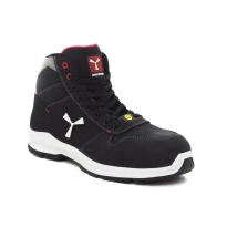 Alles muss raus -  Sicherheitsschuhe Payper Get Force Mid Unisex S3 SRC ESD MID NABUK Farbe Rauchgrau kühl Nummer 44