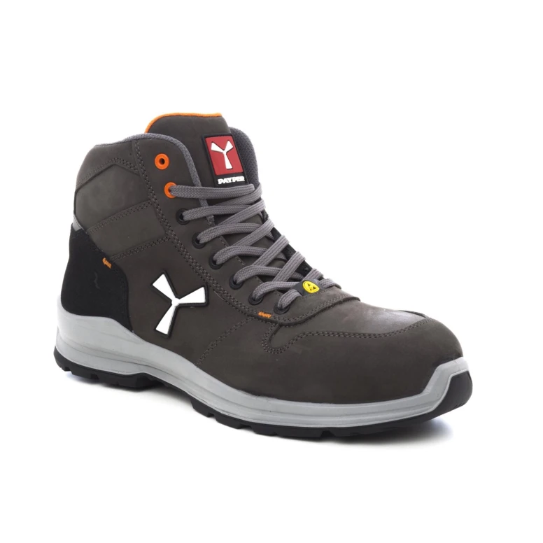Alles muss raus -  Sicherheitsschuhe Payper Get Force Mid Unisex S3 SRC ESD MID NABUK Farbe Rauchgrau kühl Nummer 44