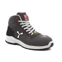 Alles muss raus -  Sicherheitsschuhe Payper Get Force Mid Unisex S3 SRC ESD MID NABUK Farbe Rauchgrau kühl Nummer 44