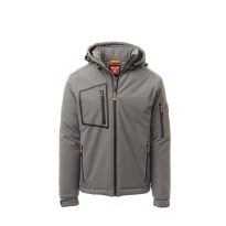 Alles muss raus -  Arbeitsjacke Softshell Stretch Multitaschen Payper Stream Pad AY 7256 Größe 5XL Schwarz/Schwarz