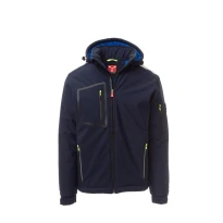 Alles muss raus -  Arbeitsjacke Softshell Stretch Multitaschen Payper Stream Pad AY 7256 Größe 5XL Schwarz/Schwarz