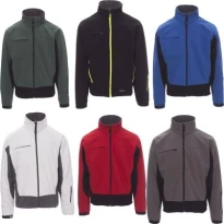 Alles muss raus -  Ergonomische Softshell- Multitaschen- Jacke Bicolor Storm -  Payper AY 7237 Größe L Grau/Schwarz