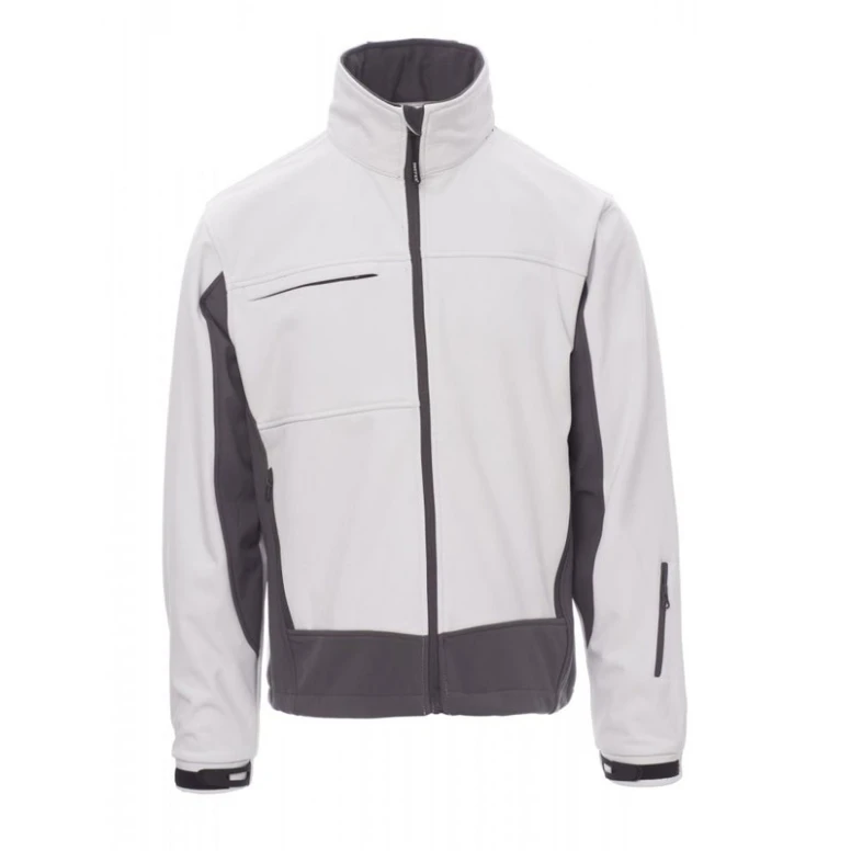 Alles muss raus -  Ergonomische Softshell- Multitaschen- Jacke Bicolor Storm -  Payper AY 7237 Größe L Grau/Schwarz