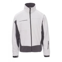 Alles muss raus -  Ergonomische Softshell- Multitaschen- Jacke Bicolor Storm -  Payper AY 7237 Größe L Grau/Schwarz
