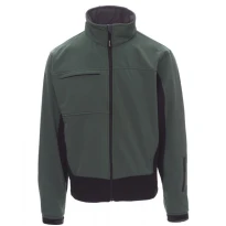 Alles muss raus -  Ergonomische Softshell- Multitaschen- Jacke Bicolor Storm -  Payper AY 7237 Größe L Grau/Schwarz