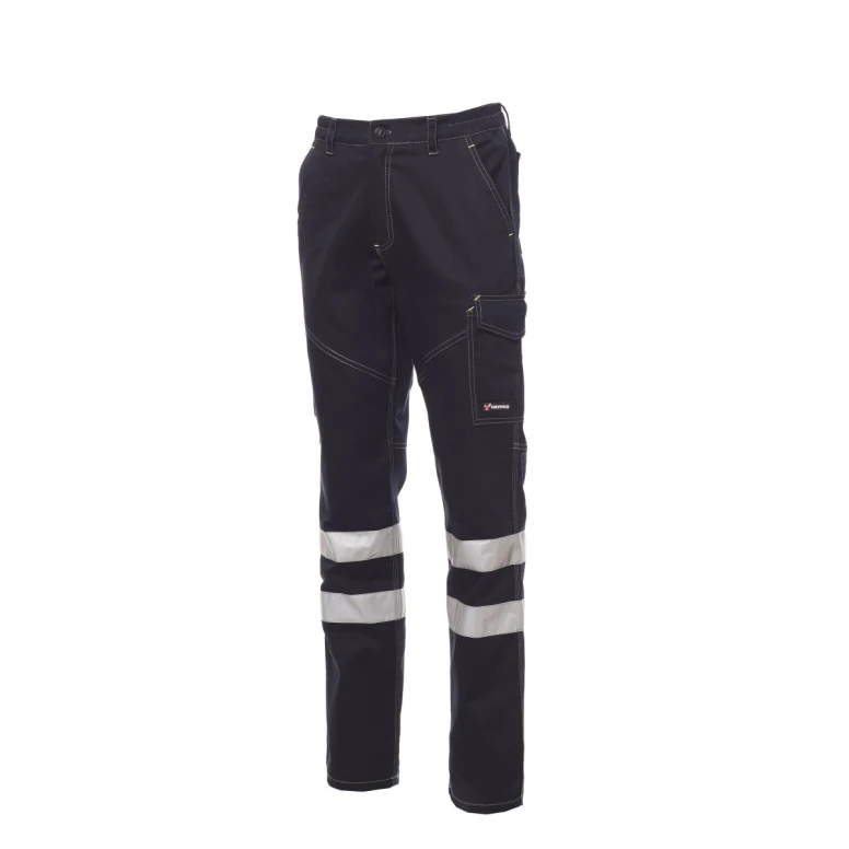 Alles muss raus -  Unisex Arbeitshose 100% Baumwolle Multitaschen Payper Worker Winter Reflex AY 7307 Größe XL Navyblau