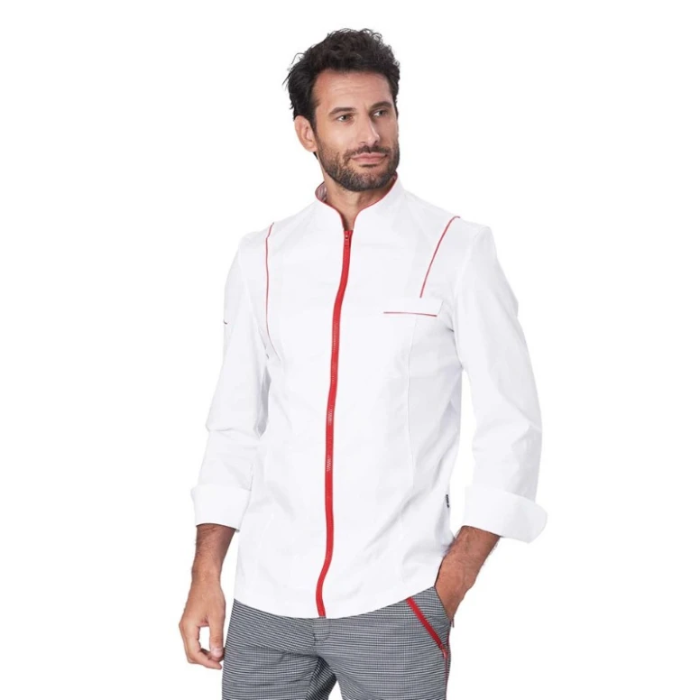 Alles muss raus -  Arbeitsjacke Chef Eros Siggi 28GC0004/01- 0757 Größe M Farbe Weiß Schwarz