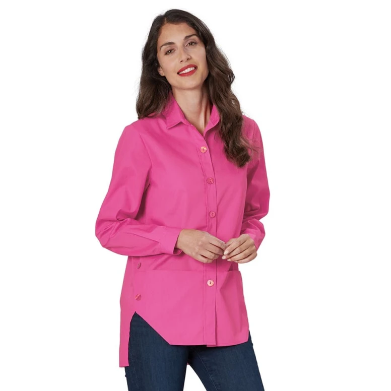 Alles muss raus -  Damen Tunika mit Manschetten Melissa Horeca Siggi -  28CS1696/00- 0001 Größe XL Farbe Weiß