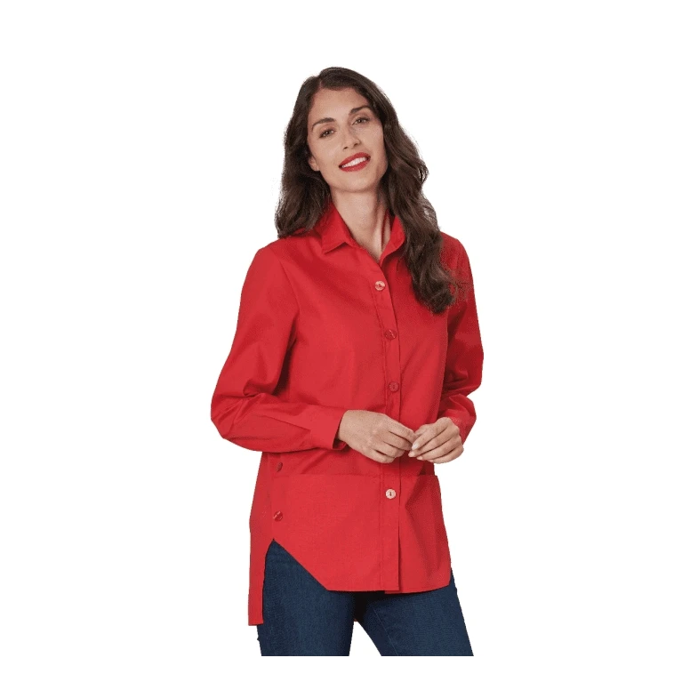 Alles muss raus -  Damen Tunika mit Manschetten Melissa Horeca Siggi -  28CS1696/00- 0001 Größe XL Farbe Weiß