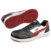 Alles muss raus -  Sicherheitsschuhe Puma Frontcourt Black/White/Red Low S3 FO HRO ESD SRC 640200 Nummer 39