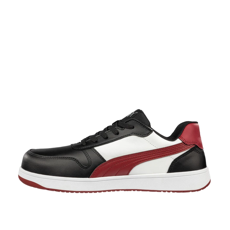 Alles muss raus -  Sicherheitsschuhe Puma Frontcourt Black/White/Red Low S3 FO HRO ESD SRC 640200 Nummer 39