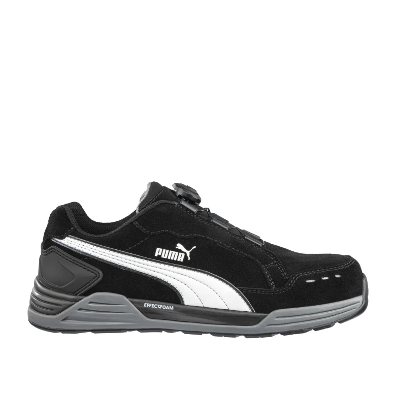 Alles muss raus -  Sicherheitsschuhe Puma Airtwist Black Disc Low mit BOA- Verschluss S3 HRO ESD SRC 644651 Nummer 43