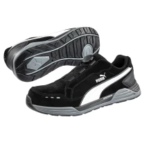Alles muss raus -  Sicherheitsschuhe Puma Airtwist Black Disc Low mit BOA- Verschluss S3 HRO ESD SRC 644651 Nummer 43