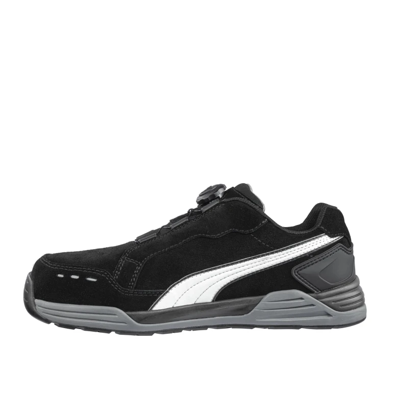 Alles muss raus -  Sicherheitsschuhe Puma Airtwist Black Disc Low mit BOA- Verschluss S3 HRO ESD SRC 644651 Nummer 43