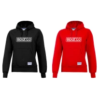 Alles muss raus -  Arbeitskapuzenpullover Sparco Hoodie Frame Lady 01316 Größe L Farbe Rot