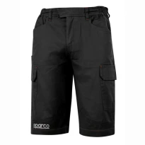Alles muss raus -  Arbeitsbermuda 02410 elastisch Multitaschen Sparco Teamwork Größe M Farbe Schwarz