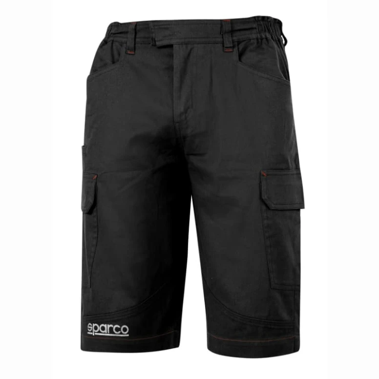 Alles muss raus -  Arbeitsbermuda 02410 elastisch Multitaschen Sparco Teamwork Größe M Farbe Schwarz