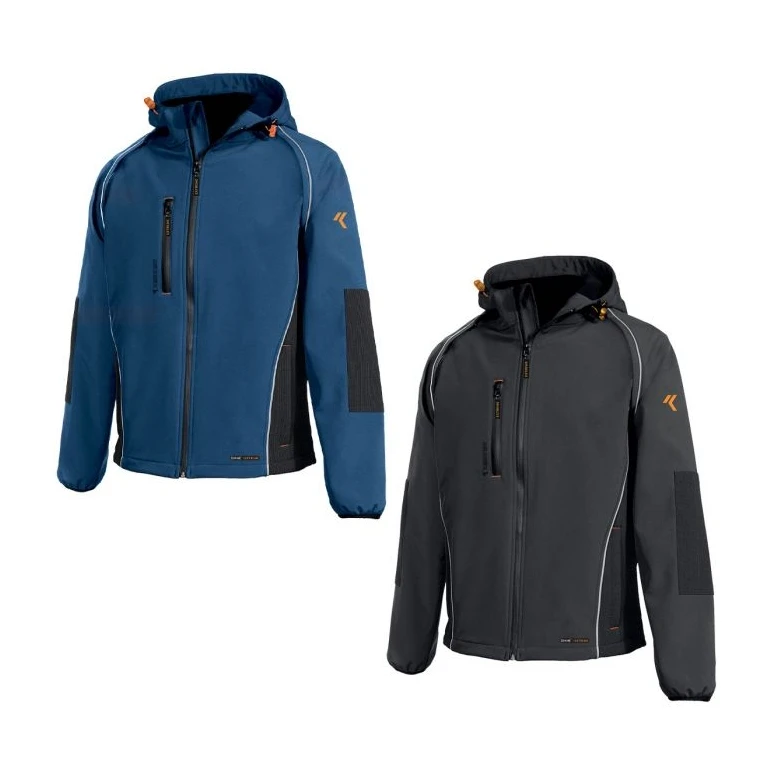 Alles muss raus -  Jacke technische softshell 8884B Clever -  ISSA LINE Größe S Farbe Schwarz