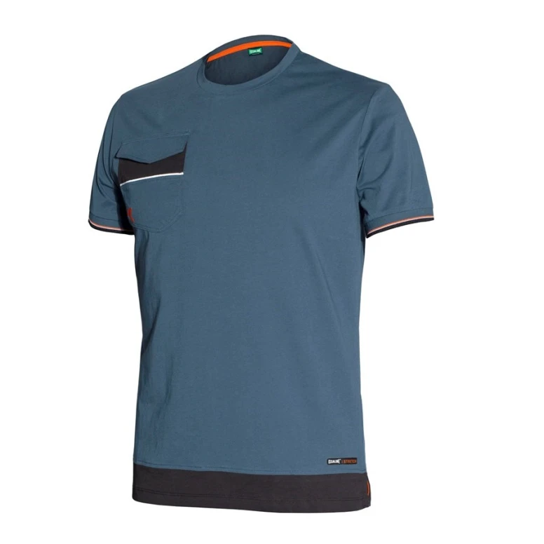 Alles muss raus -  Arbeits- T- Shirts 100% Baumwolle Stretch Issa Line Boom 8810B Größe M Farbe Avionblau
