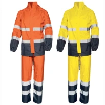 Alles muss raus -  Wasserabweisendes Sicherheitskomplettset  ISSA LINE -  01800 Größe M Farbe Fluoreszierendes Orange Navyblau