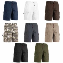 Alles muss raus -  Arbeitsbermuda 100% Baumwolle Multitaschen Sottozero Muroa E0201 Größe M Farbe Khaki