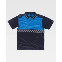 Alles muss raus -  Arbeits- Poloshirt Kurzarm Hochsichtbarkeit  C3855 -  Workteam Größe L Farbe Navyblau/Gelb